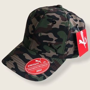 PUMA CAMOUFLAGE STRETCH FIT / PRE CURVED    L/XL